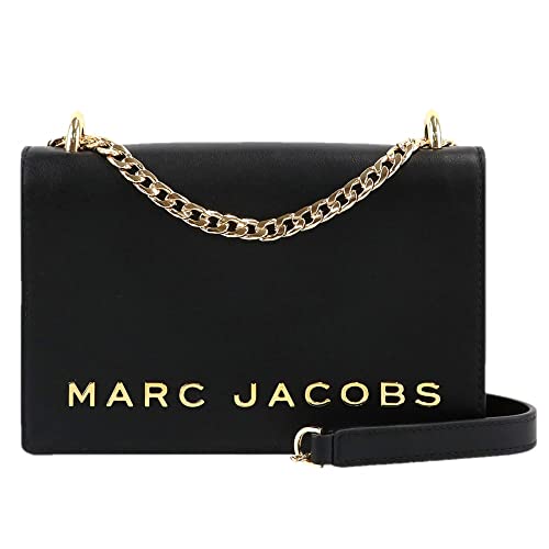 Marc Jacobs Small Damen Leather Crossbody Black/Gold Hardware