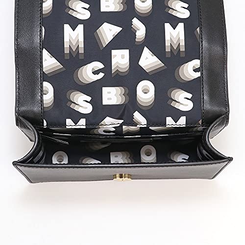 Marc Jacobs Small Damen Leather Crossbody Black/Gold Hardware