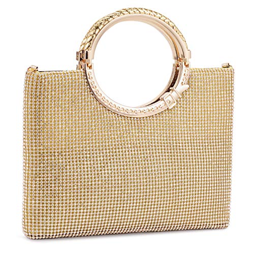 Glittering Gold Clutch Bag for Party or Wedding