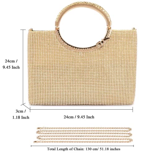 Glittering Gold Clutch Bag for Party or Wedding