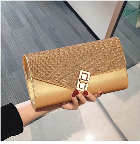 VOMONO Glitter Envelope Clutch Handbag for Party Wedding