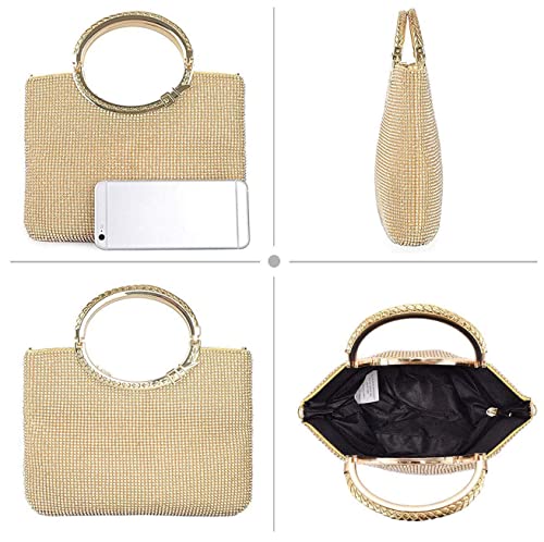 Glittering Gold Clutch Bag for Party or Wedding