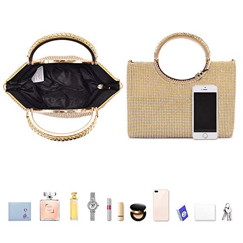 Glittering Gold Clutch Bag for Party or Wedding