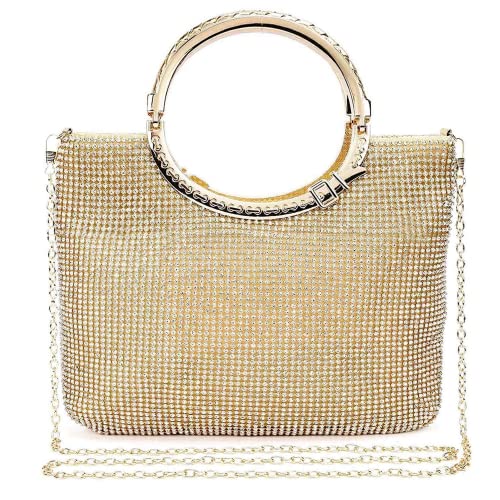 Glittering Gold Clutch Bag for Party or Wedding