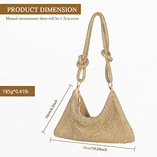 Gold sequin clutch shoulder bag for wedding party