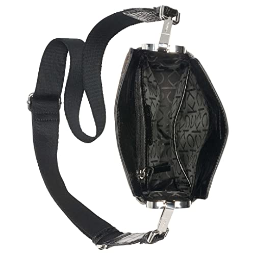 Calvin Klein Women's Fay Crossbody: Brown/Khaki/Black Logo (One Size)