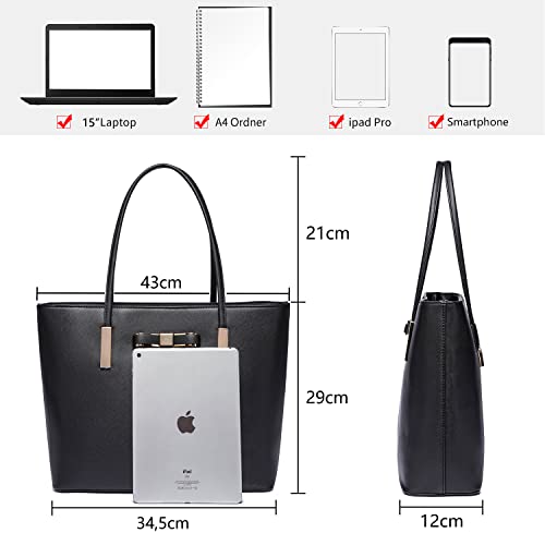 Elegant Black Shoulder Bag by Vanessa & Melissa