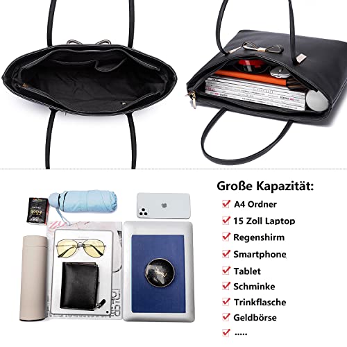 Elegant Black Shoulder Bag by Vanessa & Melissa