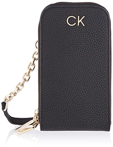 Calvin Klein Women's Black Phone Crossbody Designer Handbag