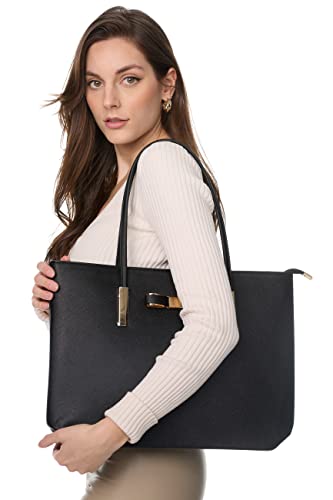 Elegant Black Shoulder Bag by Vanessa & Melissa