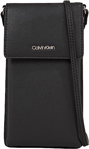 Calvin Klein Damen Xbody Handy-Tasche Tech-Zubehör, Ck Schwarz