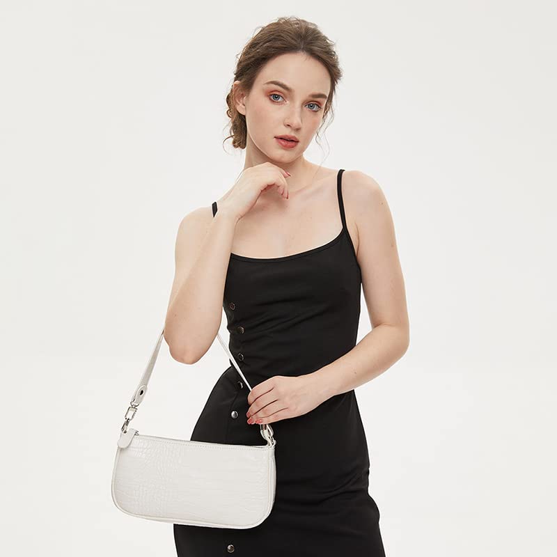 Aucuu Retro Crocodile Print Mini Shoulder Handbag