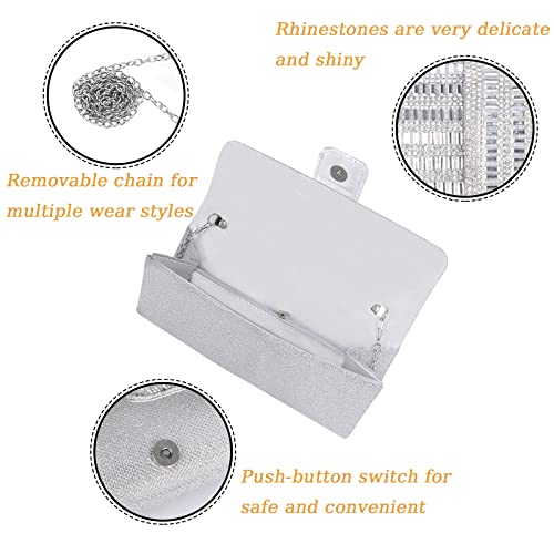 Sparkly Crystal Rhinestone Clutch Bag for Women