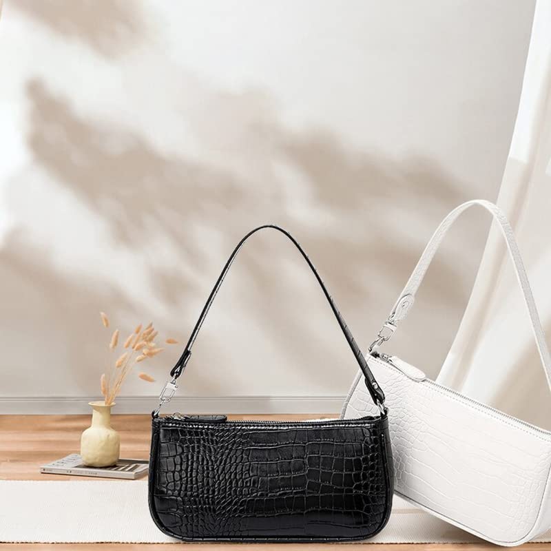 Aucuu Retro Crocodile Print Mini Shoulder Handbag