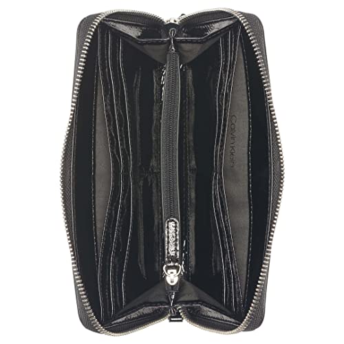 Calvin Klein Designer Black Saffiano Wallet with Wristlet