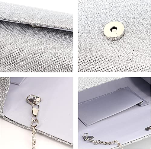Vidfye Sparkling Envelope Clutch for Wedding or Party