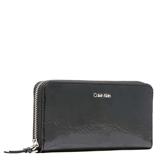 Calvin Klein Designer Black Saffiano Wallet with Wristlet