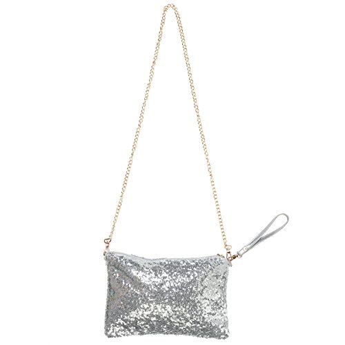 Silver Glitter Bag: Fashionable Designer Handbag for Women