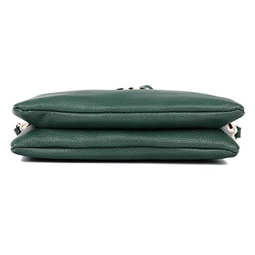 Silver Clutch Bags with Wristlet and Adjustable Strap