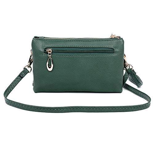 Silver Clutch Bags with Wristlet and Adjustable Strap