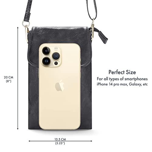 Woodland Leathers Vegan Leather Crossbody Phone Bag