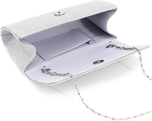 Vidfye Sparkling Envelope Clutch for Wedding or Party