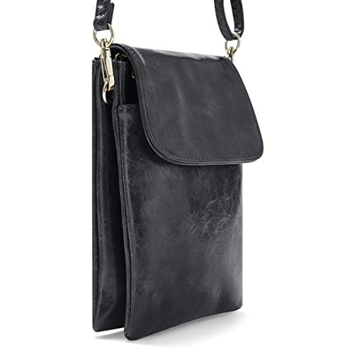 Woodland Leathers Vegan Leather Crossbody Phone Bag