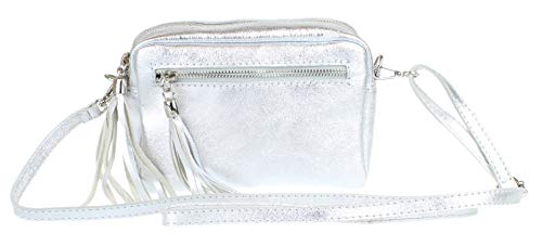 Silver Tassel Crossbody Bag for Stylish Women