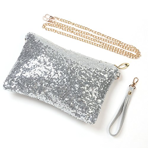 Silver Glitter Bag: Fashionable Designer Handbag for Women