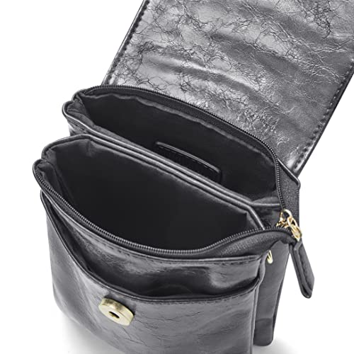 Woodland Leathers Vegan Leather Crossbody Phone Bag