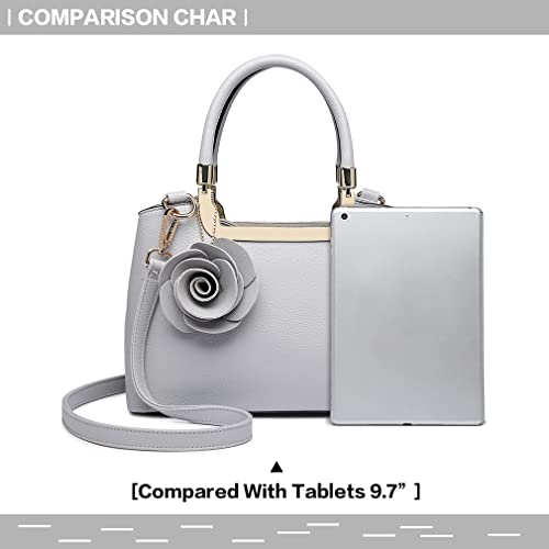 Miss Lulu Designer Cross-Body Bag - Whiite, Medium