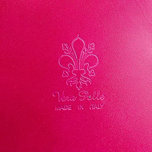 Pink Italian Leather Mini Shoulder Bag by Woodland Leather