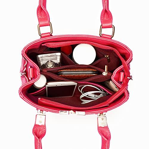 Woodland Leathers Women's Designer Handbags - Rose