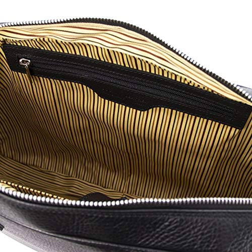 Tuscany Leather Treviso Black Laptop Briefcase - TL141986