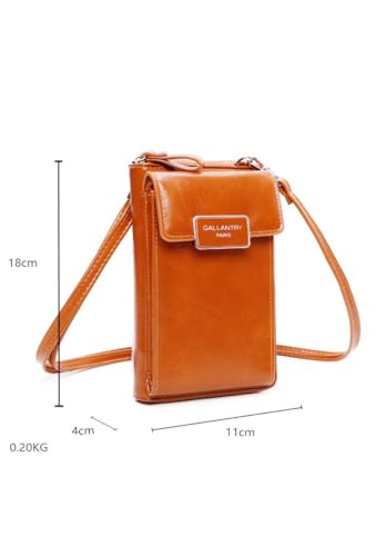 Stylish Camel Mini Smartphone Shoulder Bag - iPhone Compatible