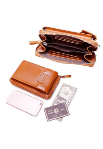 Stylish Camel Mini Smartphone Shoulder Bag - iPhone Compatible