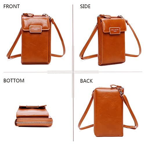 Stylish Camel Mini Smartphone Shoulder Bag - iPhone Compatible