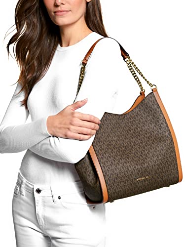 MICHAEL KORS Newbury Signature Shoulder Bag, Medium Brown