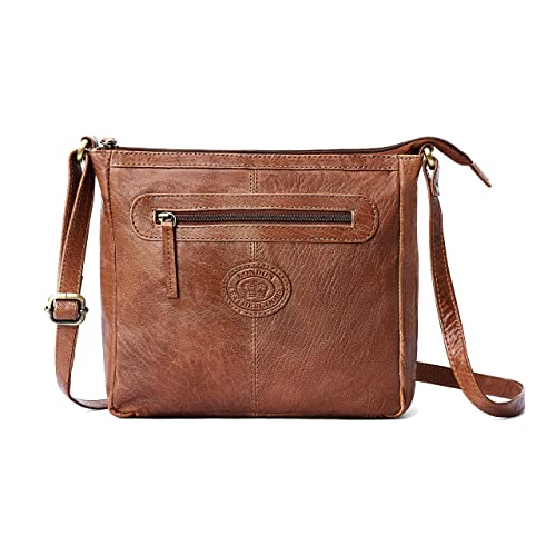 Woodland Leather Women's Vintage Style Slouch Bag