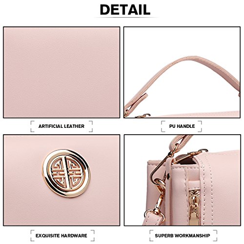 Elegant Pink Designer Shoulder Handbag by Miss Lulu