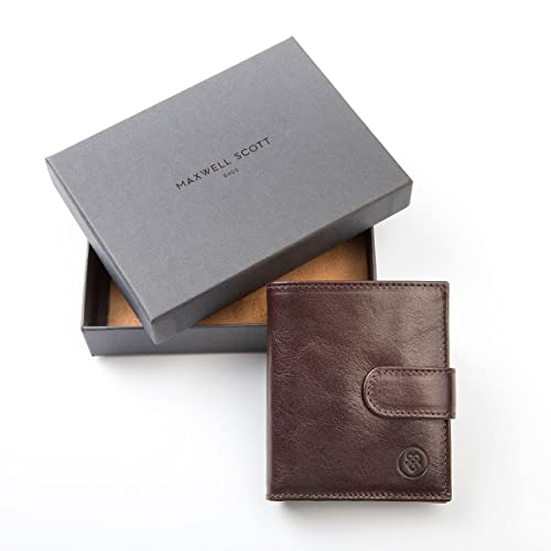 Handmade Italian Leather Small Wallet for Men in Brown