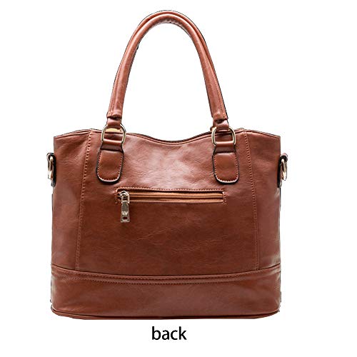 Women's Leather Designer Handbags with Multi Pockets