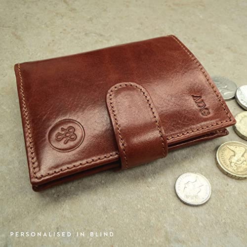 Handmade Italian Leather Small Wallet for Men in Brown