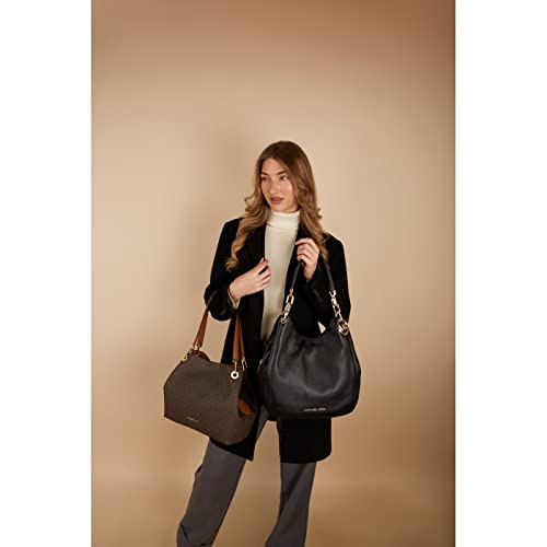 Michael Kors Black Large Chain Shoulder Tote Bag