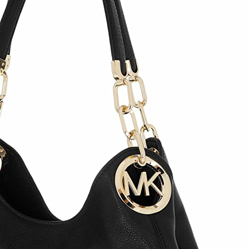 Michael Kors Black Large Chain Shoulder Tote Bag