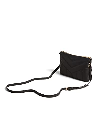 AYASINI Black Quilted Puffer Crossbody Designer Handbag