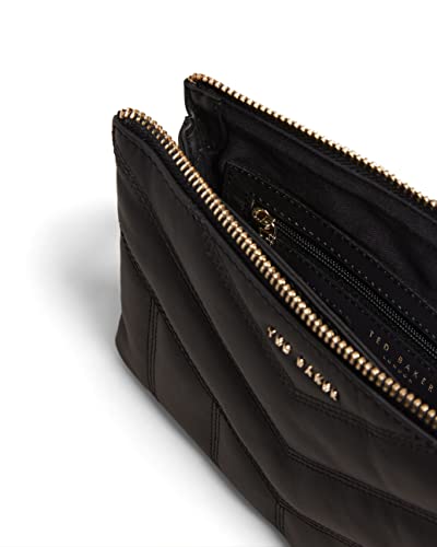 AYASINI Black Quilted Puffer Crossbody Designer Handbag