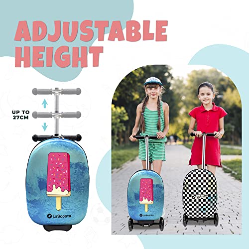 Ice Cream Graphic Suitcase Scooter for Kids Ages 3+