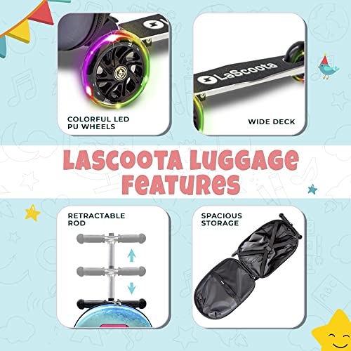 Ice Cream Graphic Suitcase Scooter for Kids Ages 3+
