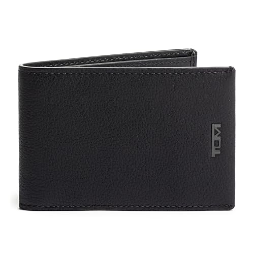 TUMI Nassau Slim Single Billfold, Black, Classic Style